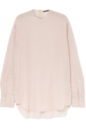Ann Demeulemeester | Oversized cotton and cashmere-blend blouse | NET-A-PORTER.COM