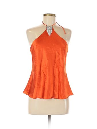 Trina Turk Orange Sleeveless Silk Top Size M - 83% off | thredUP
