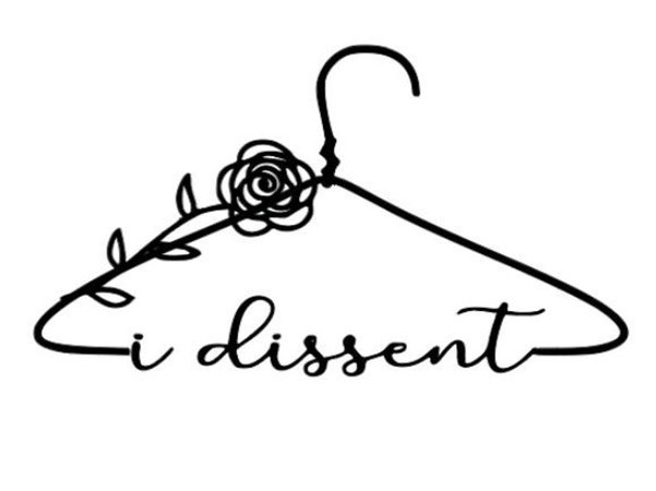 I Dissent Coat Hanger SVG Pro Roe SVG Womens Rights - Etsy