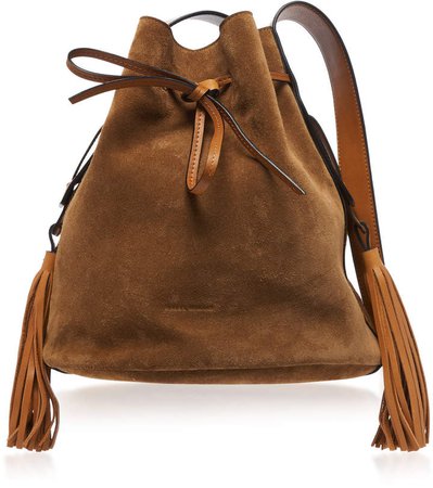 Isabel Marant Moshy Relaxed Suede Bucket Bag