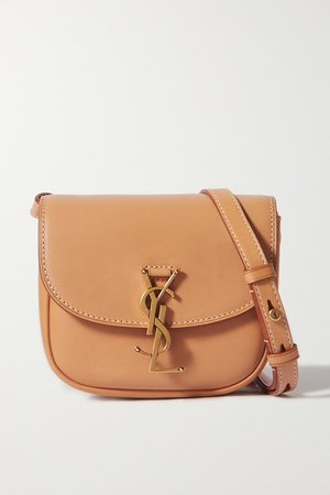 Brown Kaia mini leather shoulder bag | SAINT LAURENT | NET-A-PORTER
