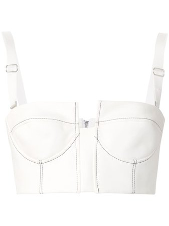 DION LEE Column Bustier cropped top