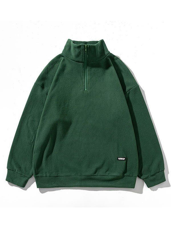 green men’s quarter zip sweater