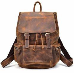 Crazy Horse Buffalo Leather Backpack | Leather Bags Gallery