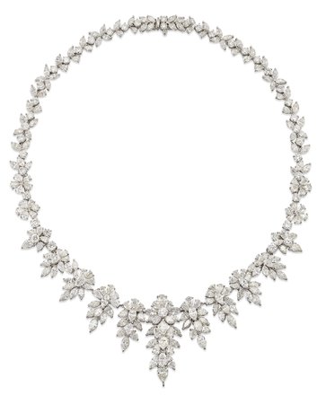 MARQUISE & PEAR-SHAPE DIAMOND NECKLACE