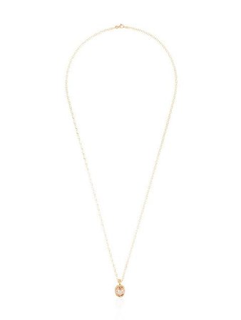 Anais Rheiner 18K gold and morganite pendant necklace