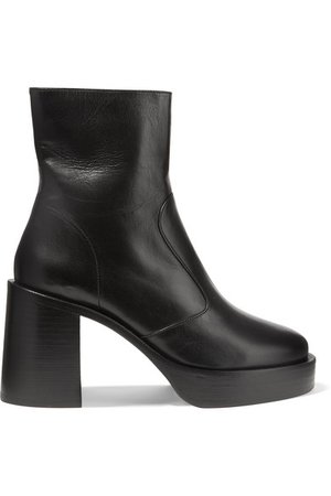 SIMON MILLER | Low Raid leather platform ankle boots | NET-A-PORTER.COM