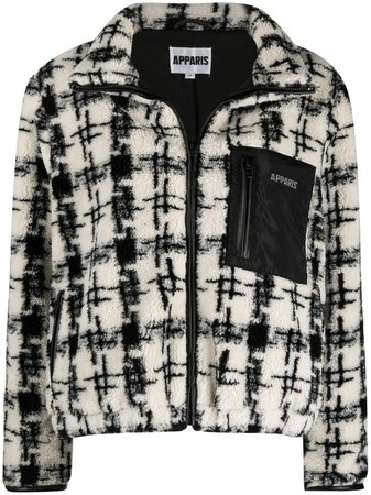 Apparis Kayla houndstooth-pattern bomber jacket - FARFETCH