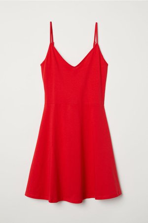 Short Jersey Dress - Red - Ladies | H&M CA