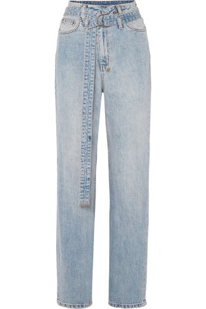 Ksubi | Playback belted high-rise straight-leg jeans | NET-A-PORTER.COM