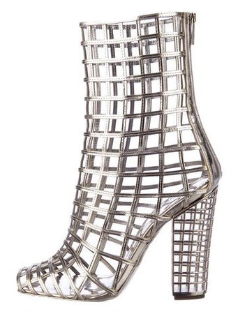 Yves Saint Laurent Cage Boots - Shoes - YVE26590 | The RealReal