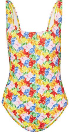 Printed Swimsuit - Yellow
