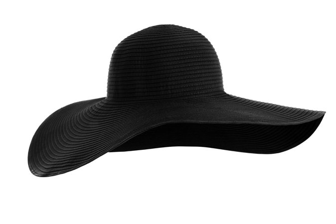 floppy black hat