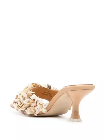 Jeffrey Campbell shell-embroidered Low Heel - Farfetch