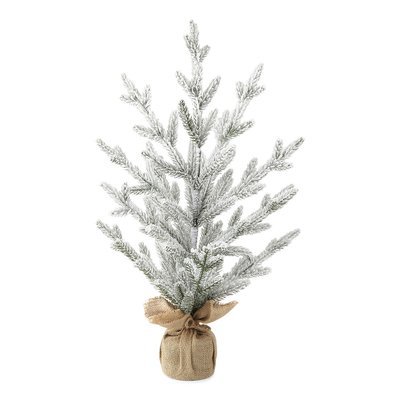 North Pole Trading Co. Burlap Flocked Christmas Tabletop Tree - JCPenney