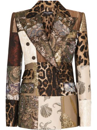 Dolce & Gabbana patchwork-print Blazer - Farfetch