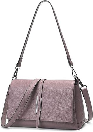 SHESTORY Women Genuine Leather Shoulder Bags Crossbody Purses for Lady Handbag (Pink): Handbags: Amazon.com
