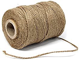 Amazon.com: 300 Feet Natural Jute Twine and 100PCS Brown Retangle Kraft Paper Gift Tags for Crafts & Price Tags Lables by Blisstime