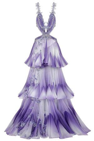 purple fairy fantasy dress
