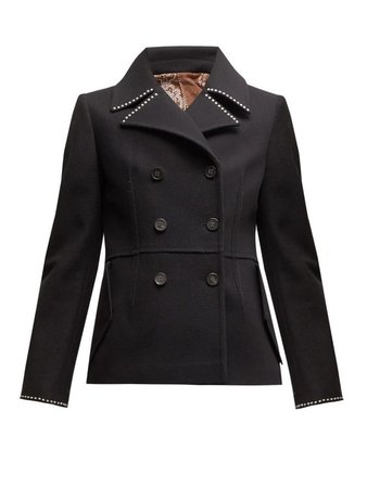 GOLDEN GOOSE Studded double-breasted pea coat
