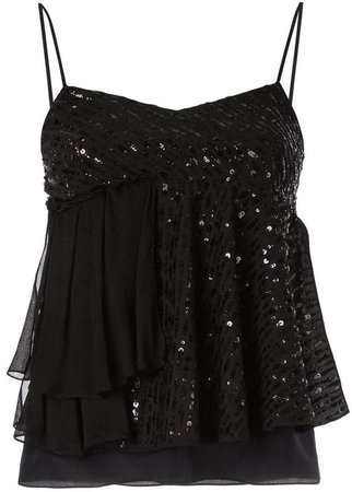 sequined camisole top