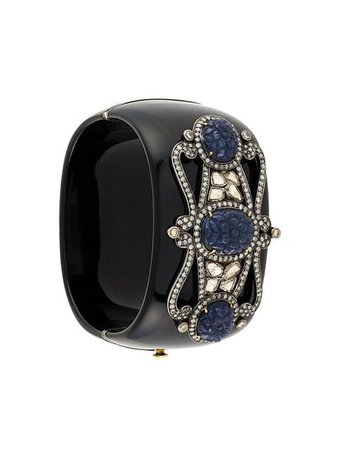 Gemco sapphire and diamond embellished cuff
