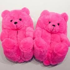 pink teddy bear slippers - Google Search