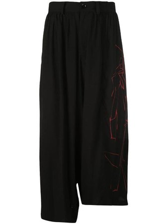 Yohji Yamamoto Flared Draped Trousers ($1.360-816)