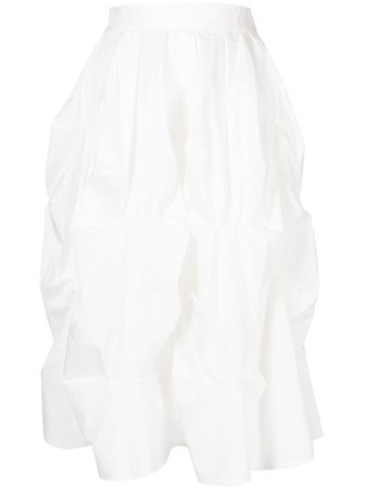 b+ab high-waisted ruched-detail Skirt - Farfetch