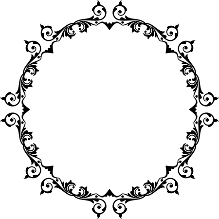 Flourish Frame Silhouette Line - Free vector graphic on Pixabay