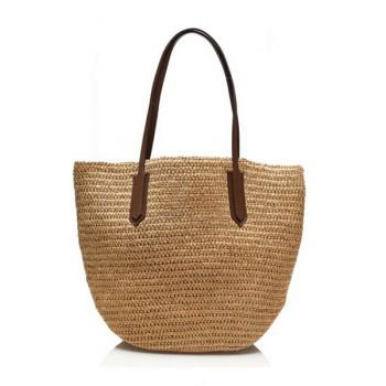 Holiday plain straw beach bags for summer womens straw tote hangbag | customized canvas bags & shoes gitds store | Wowbackpack.com