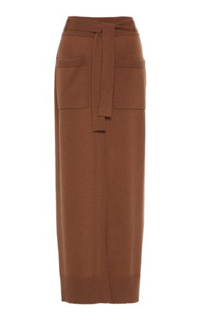 Belted Cashmere Maxi Skirt by Agnona | Moda Operandi