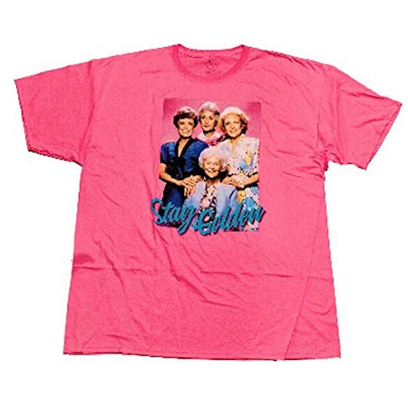 The Golden Girls 'Stay Golden' Mens Pink T-Shirt | Amazon.com
