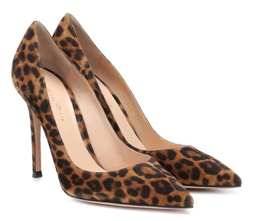 GIANVITO ROSSI Leopard Heels