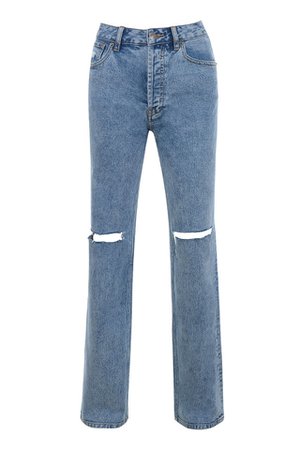 Clothing : Trousers : 'Tate' Blue Vintage Fit Antique Wash Jeans