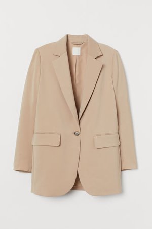 Straight-cut jacket - Beige - Ladies | H&M GB