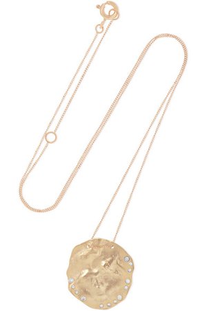 Pascale Monvoisin | Izia 9-karat yellow and rose gold diamond necklace | NET-A-PORTER.COM