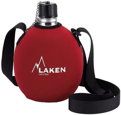 Laken Clasica 1 Litre Water Canteen, Aluminum Camping Bottle with Neoprene Pouch and Strap, Narrow Mouth, Leak Proof, BPA Free, Red : Amazon.co.uk: Sports & Outdoors