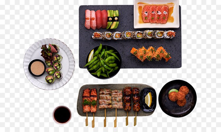 Take-out Sushi Makizushi Asian cuisine Sashimi - sushi png download - 716*537 - Free Transparent Takeout png Download.