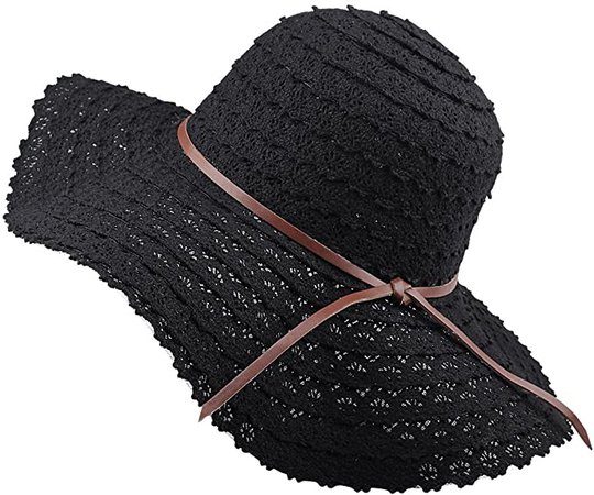 FURTALK Summer Beach Sun Hats for Women UPF Woman Foldable Floppy Travel Packable UV Hat Cotton