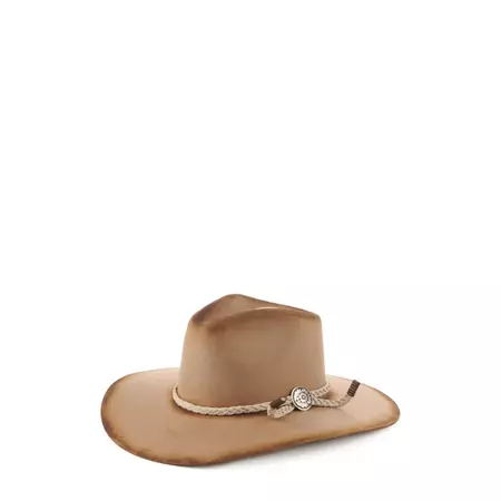 Rockin' C Women's Rebekah Pecan Low Pinch Front Cowgirl Hat available at Cavenders