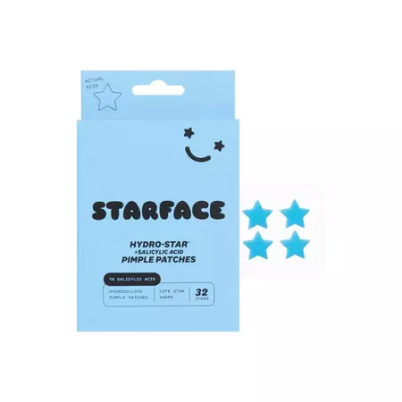 Starface Hydro-stars + Salicylic Acid Star Patch - 32ct : Target