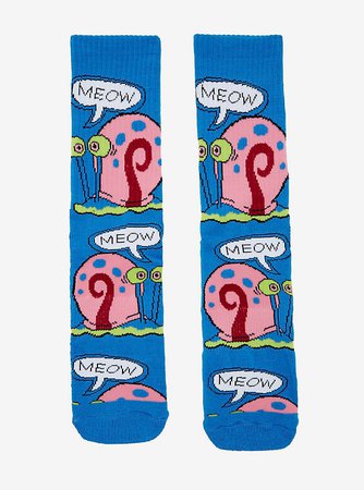 SpongeBob SquarePants Gary Meow Crew Socks