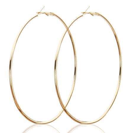 gold hoops.