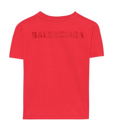 Kids' embroidered cotton T-shirt