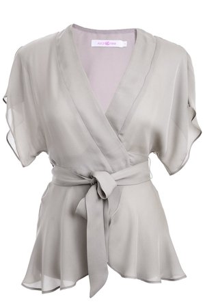SAYURI Kimono Grey Top – PRET-A-BEAUTE.COM