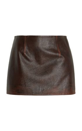 Haile Leather Mini Skirt By 16arlington | Moda Operandi