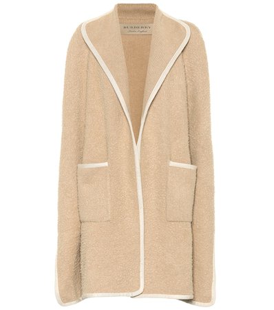 Wool cape coat