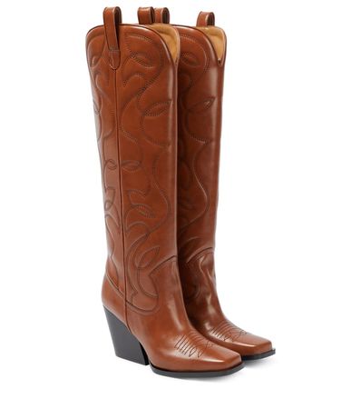Stella McCartney - Faux leather cowboy boots | Mytheresa
