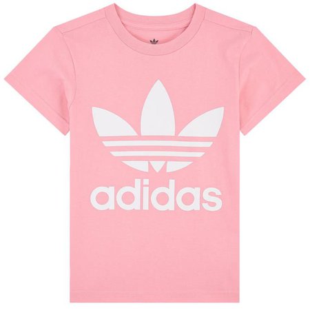 Adidas Originals Pink 100% Cotton Machine washable at 30°C Logo T-shirt - Trefoil | Melijoe.com
